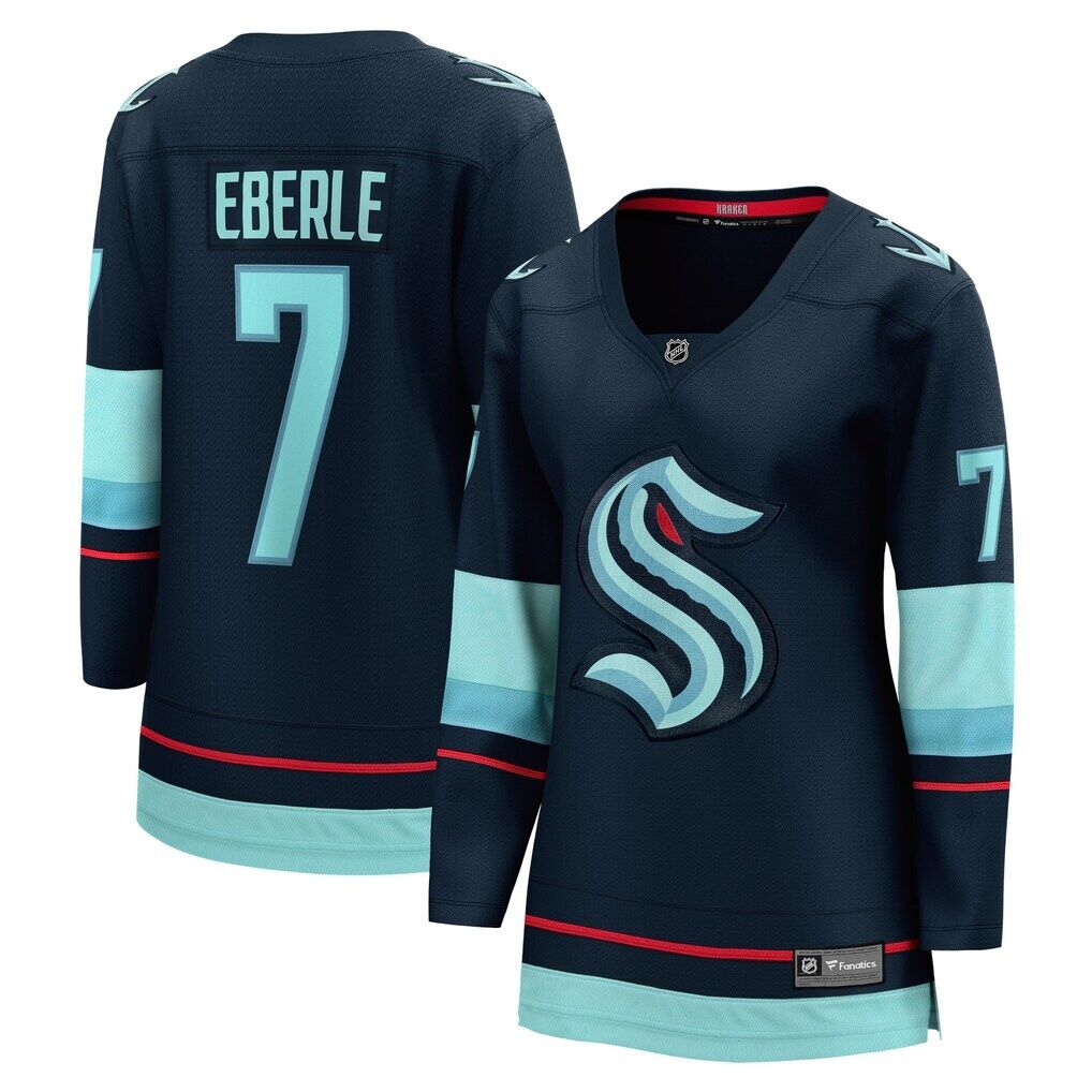 Jordan Eberle Seattle Kraken Fashion7 Women's Home Breakaway Player Jersey