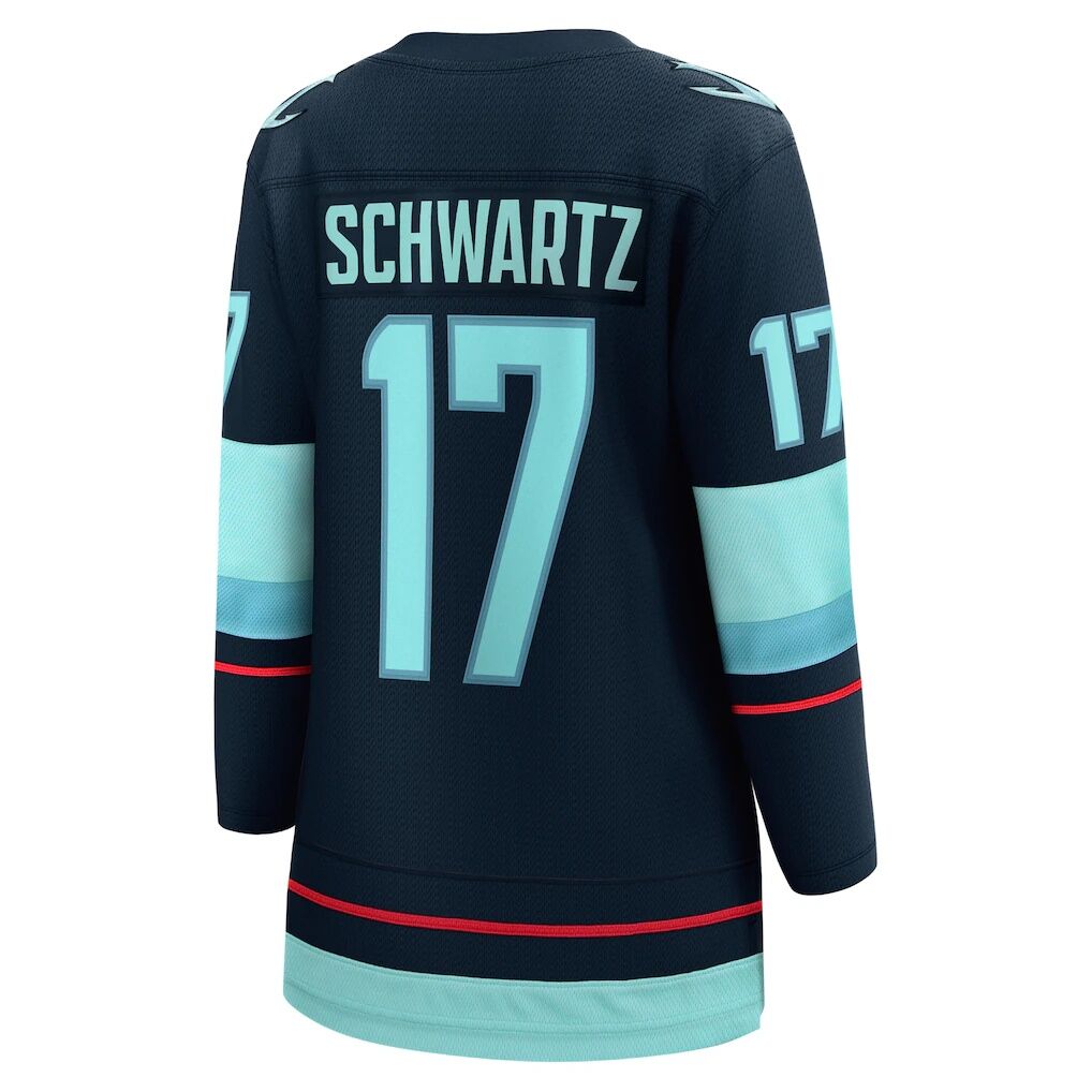 Jaden Schwartz Seattle Kraken Fashion7 Women's Home Breakaway Player Jersey