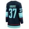 Yanni Gourde Seattle Kraken Fashion7 Women's Home Breakaway Player Jersey - Navy - Detail View