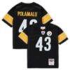 Troy Polamalu Pittsburgh Steelers Mitchell & Ness Toddler 2005 Retired Legacy Jersey - Black - Front View