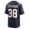 Rhamondre Stevenson New England Patriots Nike Game Jersey - Navy - Detail View