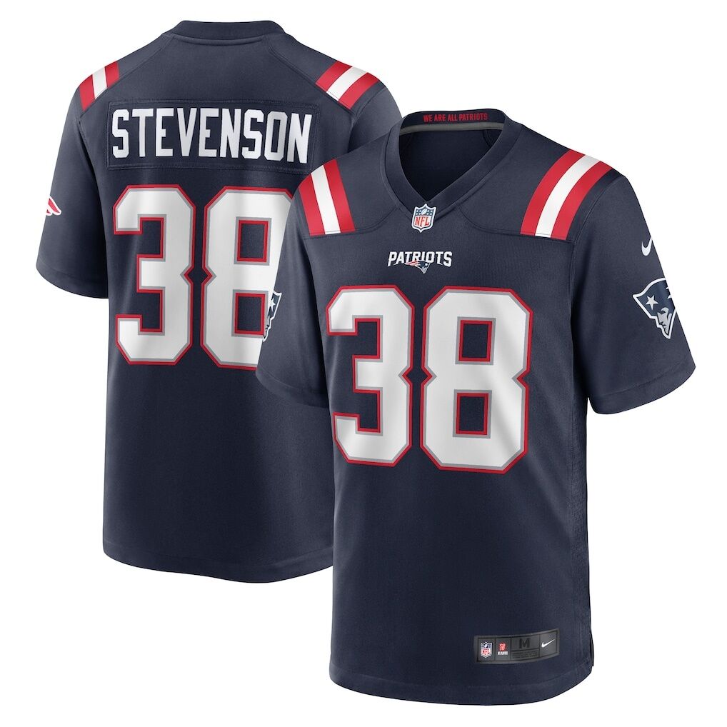 Rhamondre Stevenson New England Patriots Nike Game Jersey