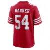 Fred Warner San Francisco 49ers Nike Team Game Player Jersey - Scarlet - Detail View