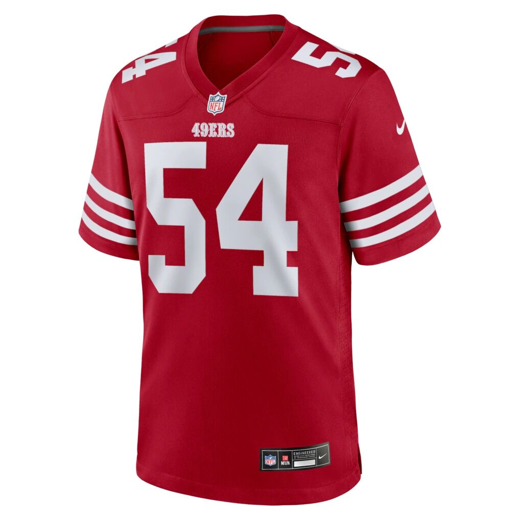 Fred Warner San Francisco 49ers Nike Team Game Player Jersey - Scarlet