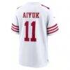 Brandon Aiyuk San Francisco 49ers Nike Game Jersey - White - Detail View