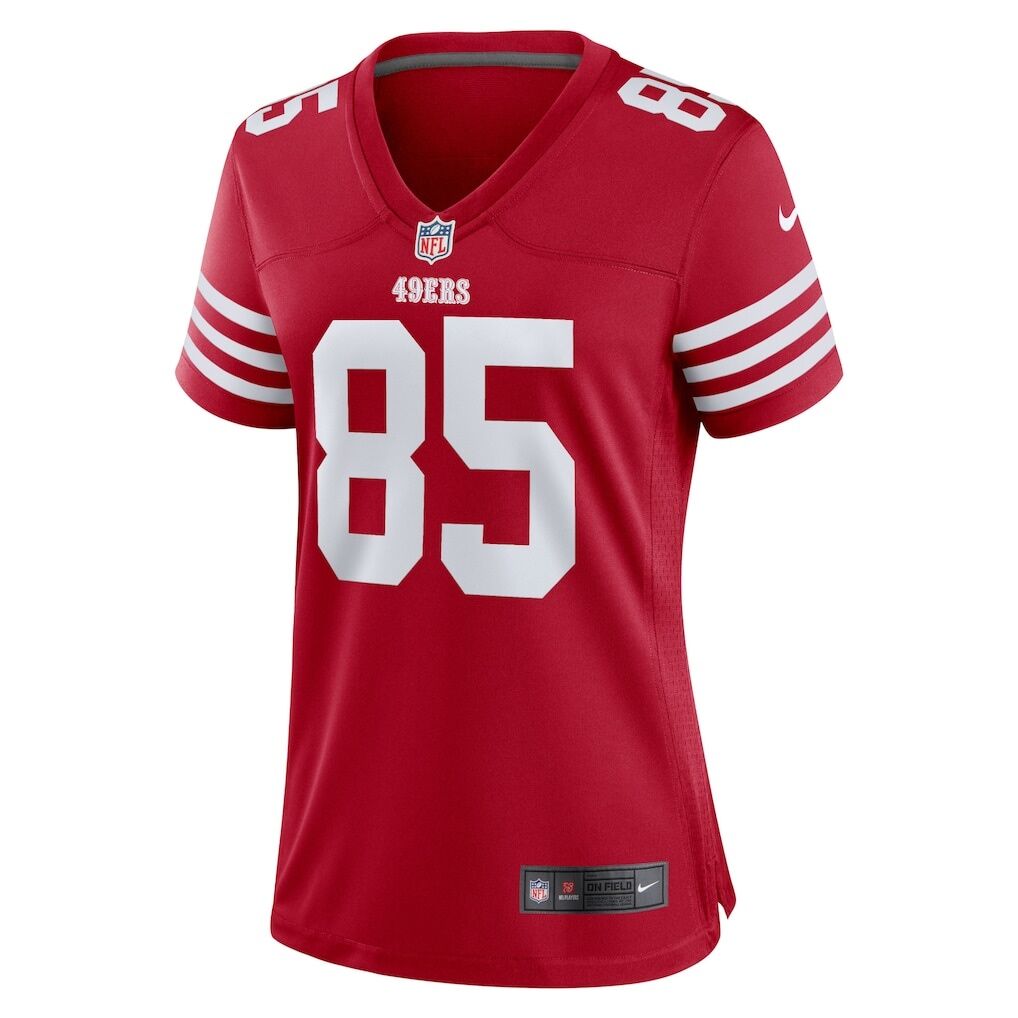 George Kittle San Francisco 49ers Nike Women's Team Game Player Jersey - Scarlet