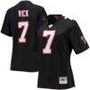 Michael Vick Atlanta Falcons Mitchell & Ness Women's Legacy Replica Player Jersey - Black - Front View