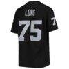 Howie Long Las Vegas Raiders Mitchell & Ness Women's Legacy Replica Player Jersey - Black - Detail View