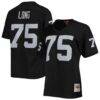Howie Long Las Vegas Raiders Mitchell & Ness Women's Legacy Replica Player Jersey - Black - Front View