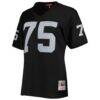 Howie Long Las Vegas Raiders Mitchell & Ness Women's Legacy Replica Player Jersey - Black - Side View