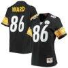 Hines Ward Pittsburgh Steelers Mitchell & Ness Women's Legacy Replica Player Jersey - Black - Front View