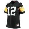Terry Bradshaw Pittsburgh Steelers Mitchell & Ness Women's Legacy Replica Player Jersey - Black - Front View