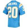 Natrone Means Los Angeles Chargers 1994 Mitchell & Ness Authentic Throwback Retired Player Jersey - - Detail View
