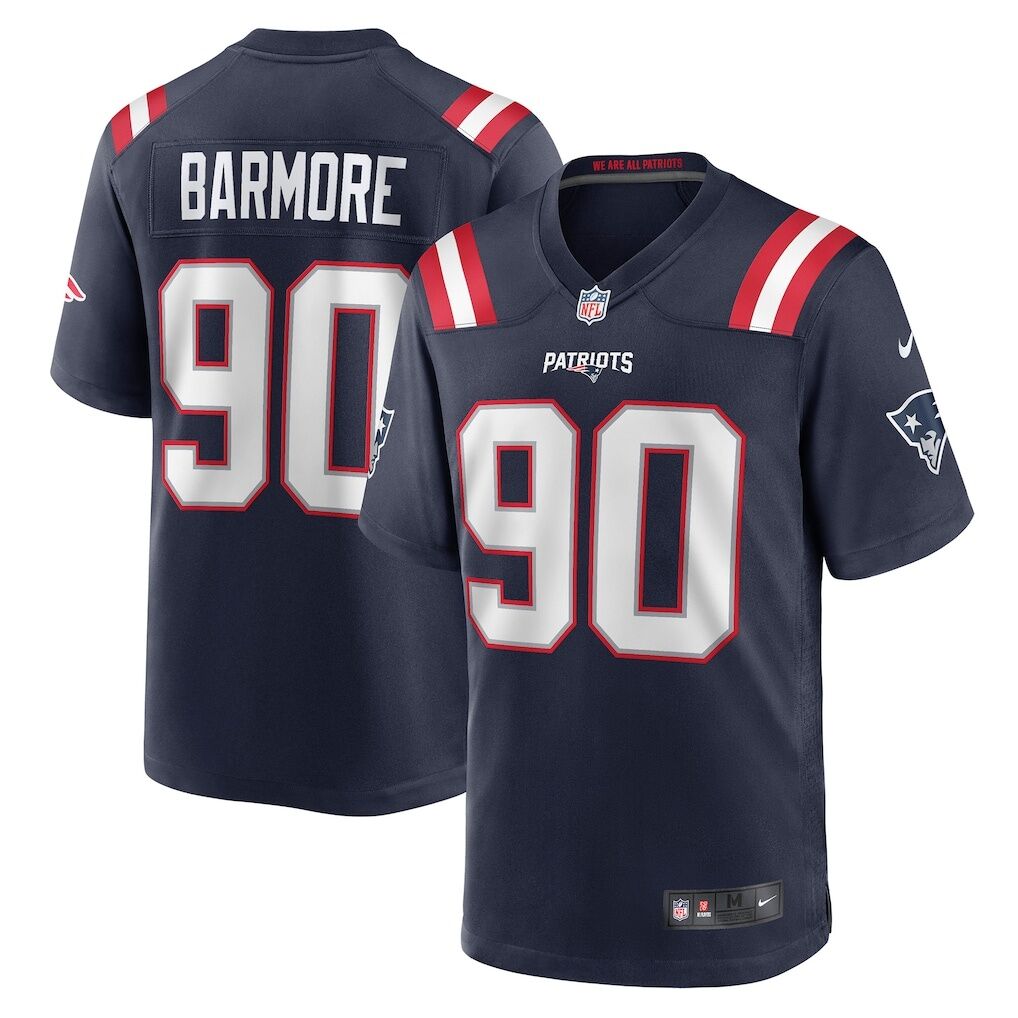 Christian Barmore New England Patriots Nike Player Game Jersey