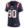 Christian Barmore New England Patriots Nike Women's Game Jersey - Navy - Side View