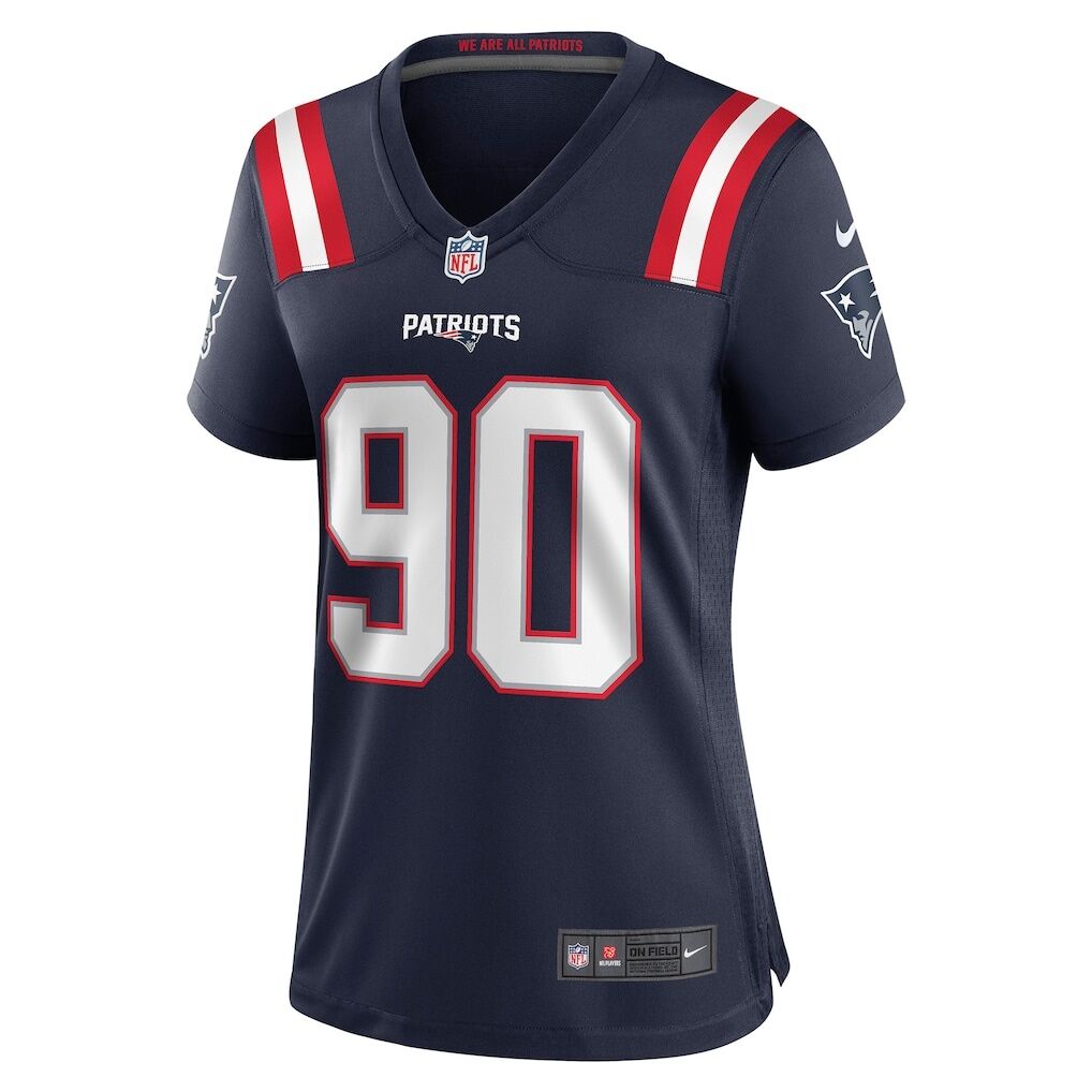 Christian Barmore New England Patriots Nike Women's Game Jersey