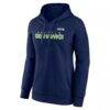 Seattle Seahawks Fashion7 Women's Iconic Cotton Fleece Checklist Pullover Hoodie - - Side View