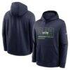 Seattle Seahawks Nike City Code Club Fleece Pullover Hoodie - - Front View