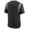 New Orleans Saints Nike Sideline Tonal Logo Performance Player T-Shirt - Black - Detail View