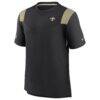 New Orleans Saints Nike Sideline Tonal Logo Performance Player T-Shirt - Black - Side View