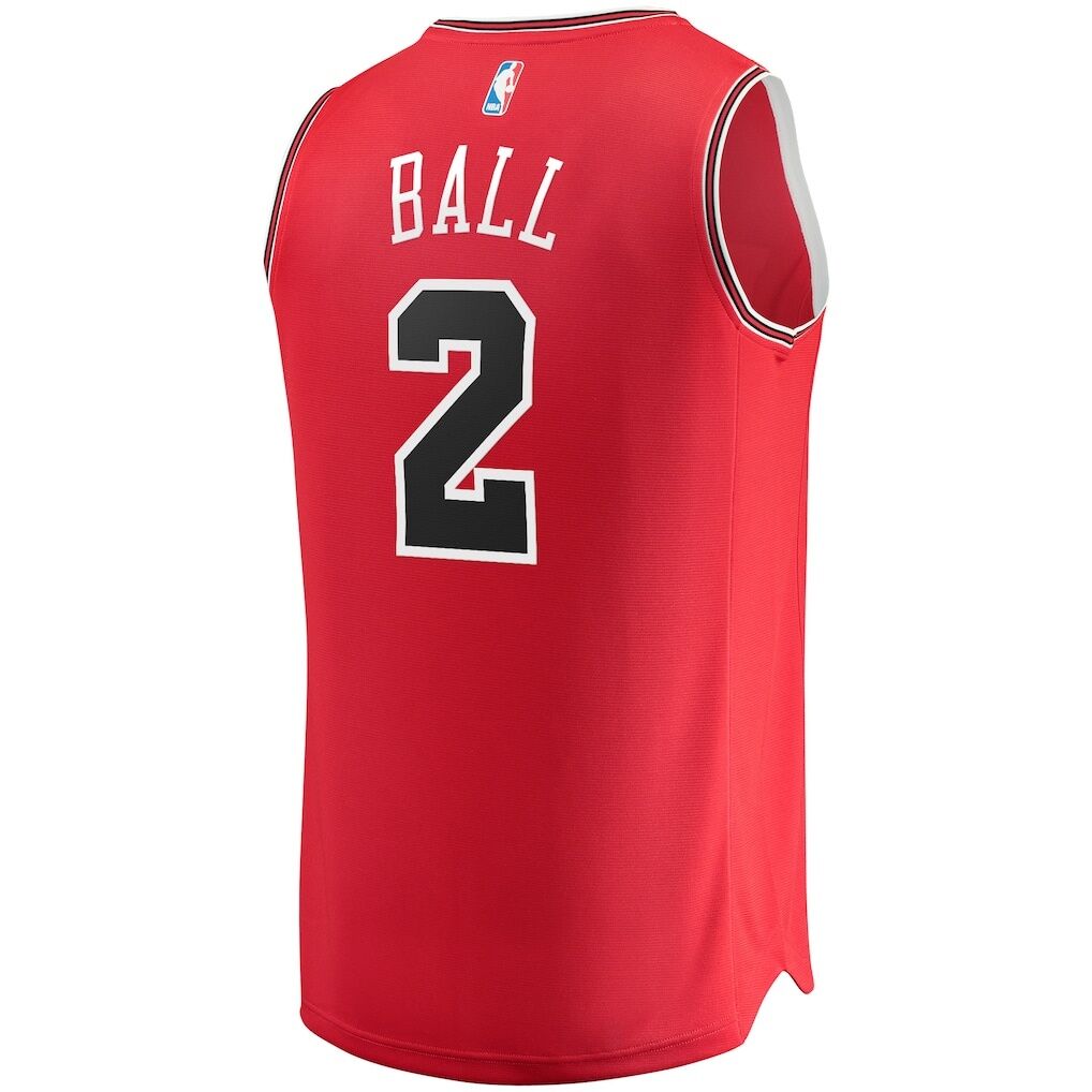 Lonzo Ball Chicago Bulls Fashion7 Youth Fast Break Road Replica Jersey - Icon Edition
