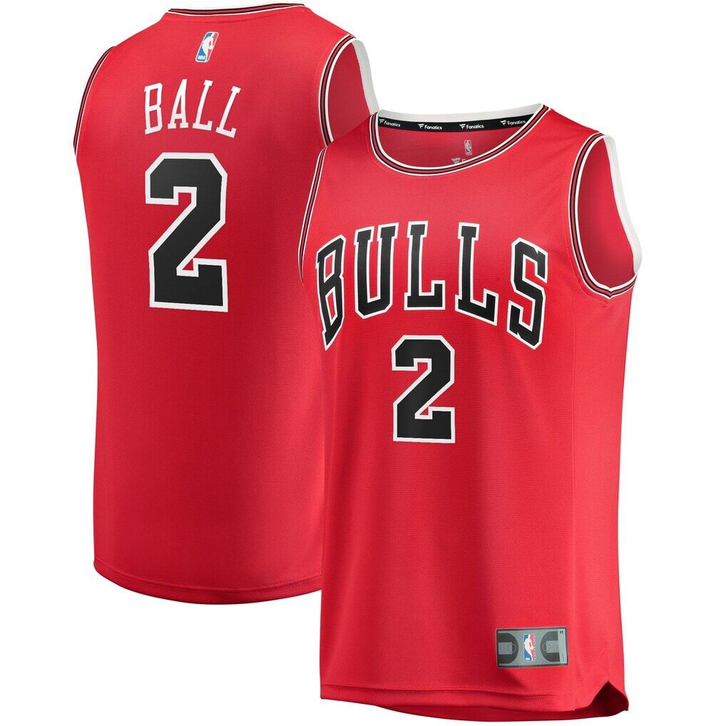 Lonzo Ball Chicago Bulls Fanatics Youth Fast Break Road Replica Jersey – Icon Edition