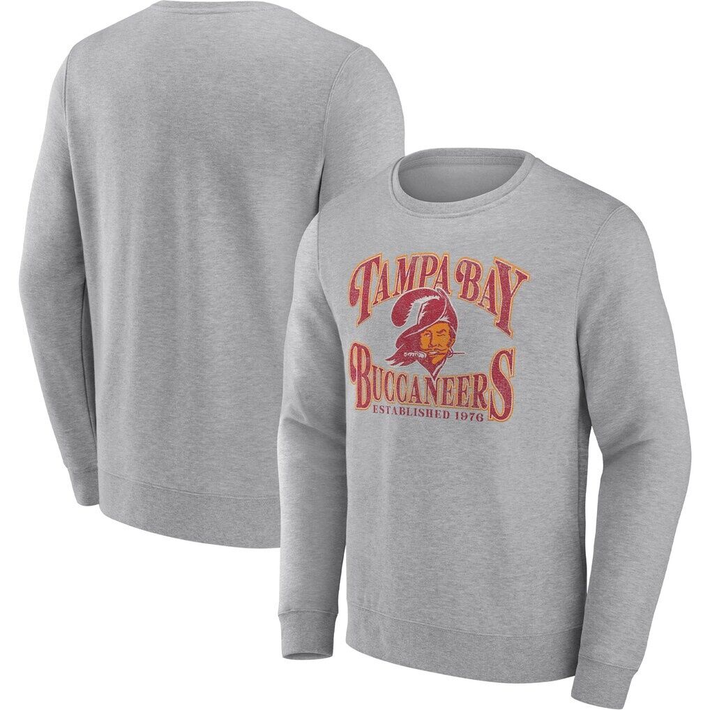 Tampa Bay Buccaneers Fashion7 Playability Pullover Sweatshirt - Heathered Charcoal