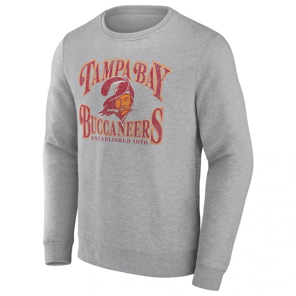 Tampa Bay Buccaneers Fashion7 Playability Pullover Sweatshirt - Heathered Charcoal