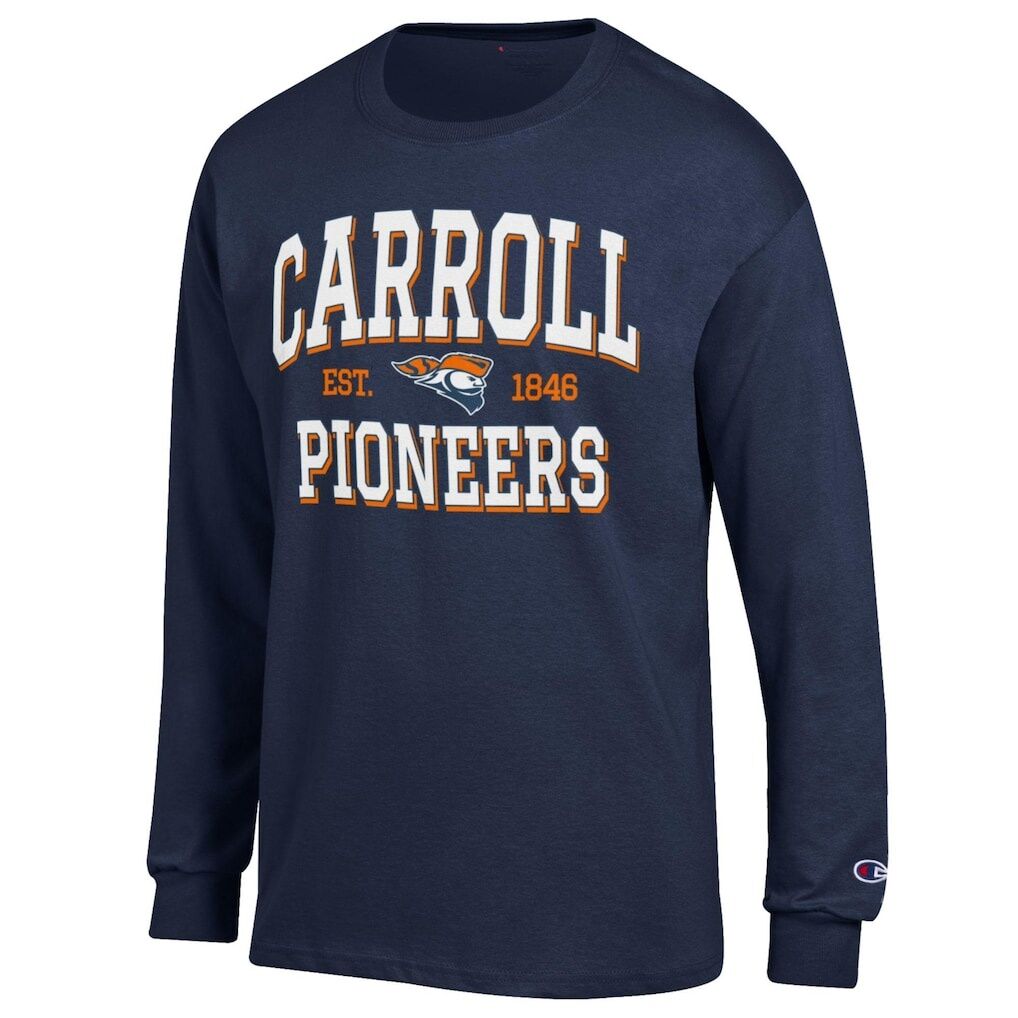 Carroll University Pioneers Champion Jersey Est. Date Long Sleeve T-Shirt