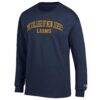 College of New Jersey Lions Champion Jersey Long Sleeve T-Shirt - Navy - Side View