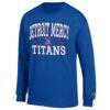 Detroit Mercy Titans Champion Jersey Est. Date Long Sleeve T-Shirt - Blue - Side View