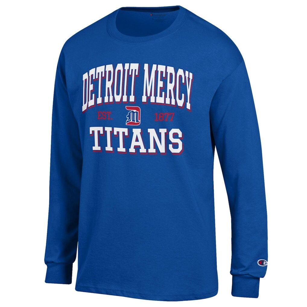 Detroit Mercy Titans Champion Jersey Est. Date Long Sleeve T-Shirt