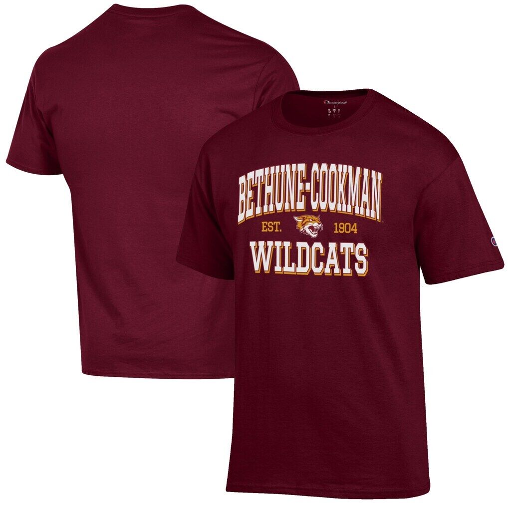 Bethune-Cookman Wildcats Champion Est. Date Jersey T-Shirt - Maroon