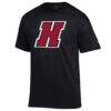 Haverford College Primary Jersey T-Shirt - Black - Side View