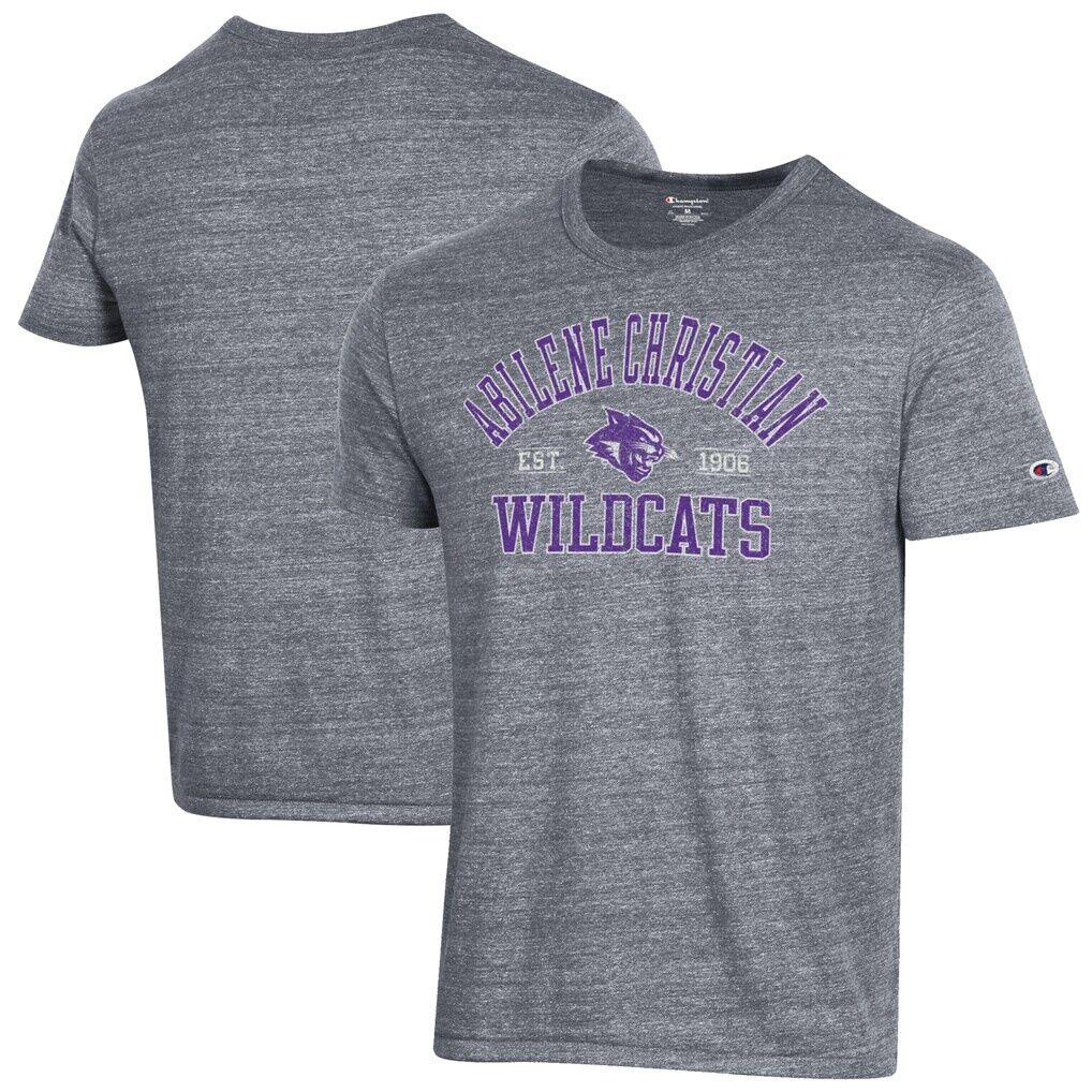 Abilene Christian University Wildcats Champion Ultimate Tri-Blend T-Shirt - Heathered Gray