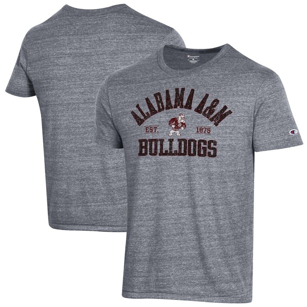 Alabama A&M Bulldogs Champion Ultimate Tri-Blend T-Shirt - Heathered Gray
