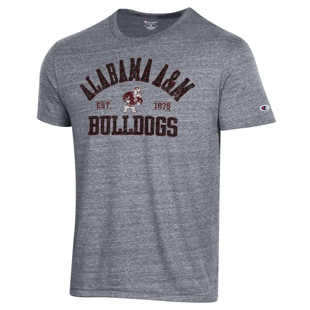 Alabama A&M Bulldogs Champion Ultimate Tri-Blend T-Shirt - Heathered Gray