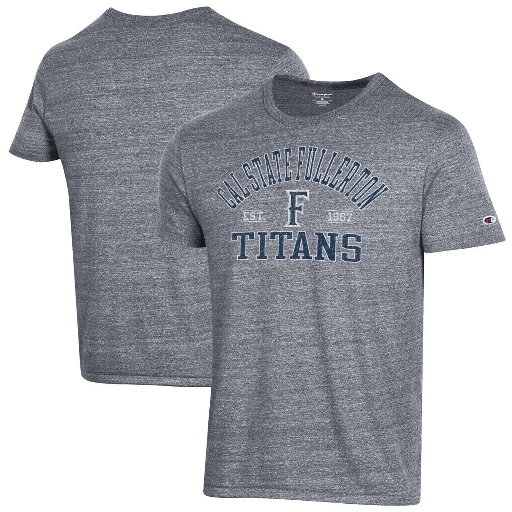 Cal State Fullerton Titans Champion Ultimate Tri-Blend T-Shirt - Heathered Gray