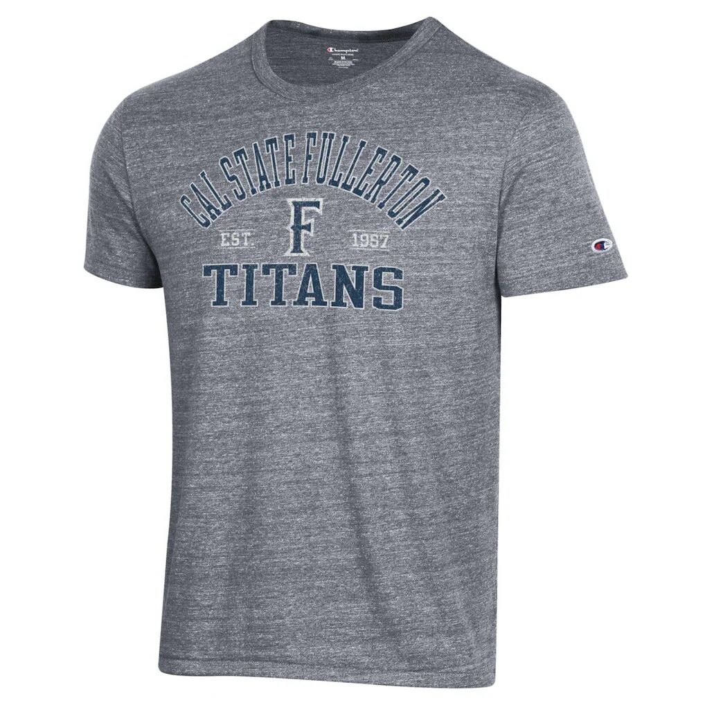 Cal State Fullerton Titans Champion Ultimate Tri-Blend T-Shirt - Heathered Gray