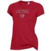 Carthage Firebirds Alternative Apparel Women's Keepsake T-Shirt - Red - Side View