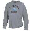 Assumption Greyhounds ComfortWash Garment Dyed Long Sleeve T-Shirt - Gray - Side View