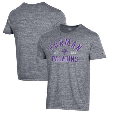 Furman Paladins Champion Ultimate Tri-Blend T-Shirt - - Front View