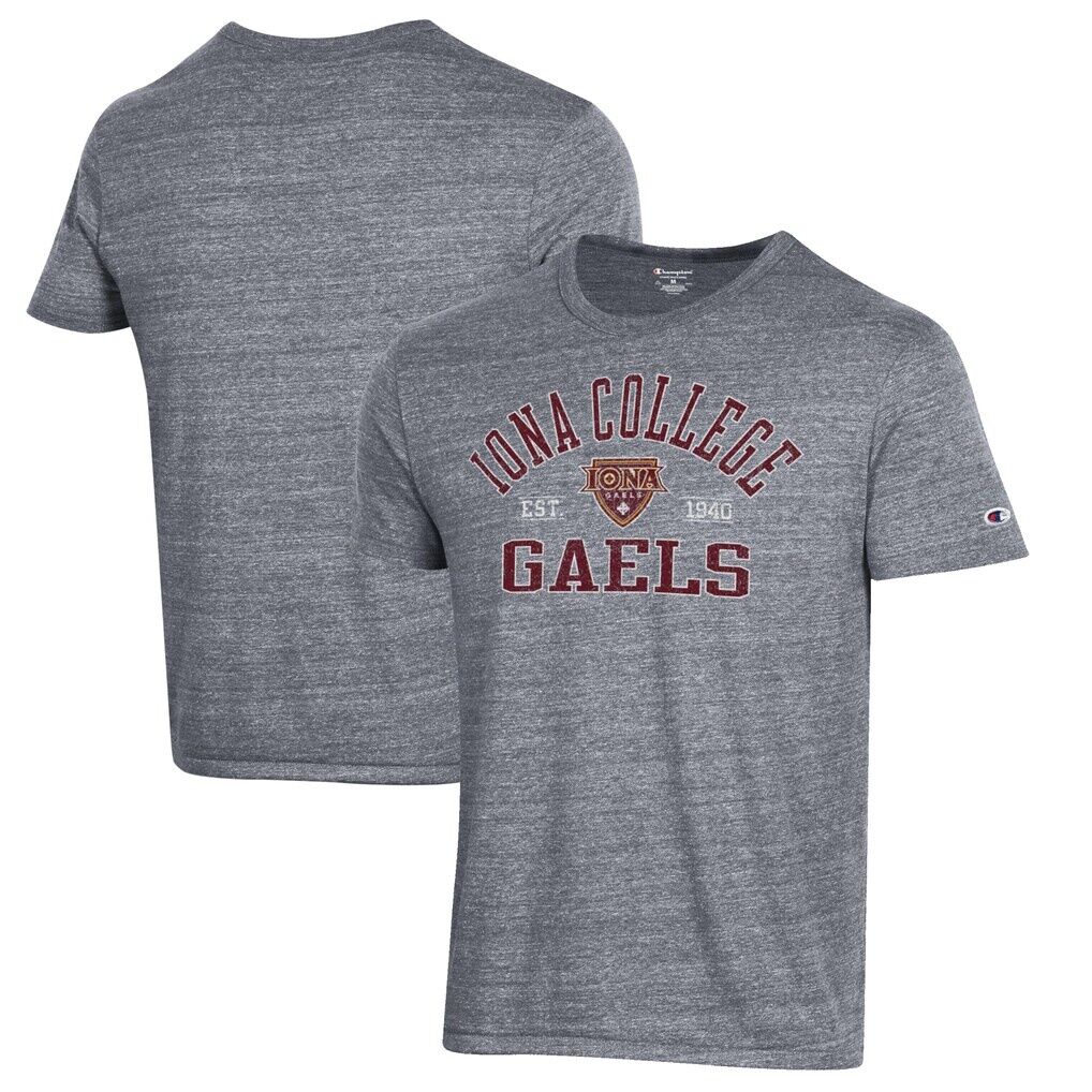 Iona UniversityGaels Champion Ultimate Tri-Blend T-Shirt - Heathered Gray