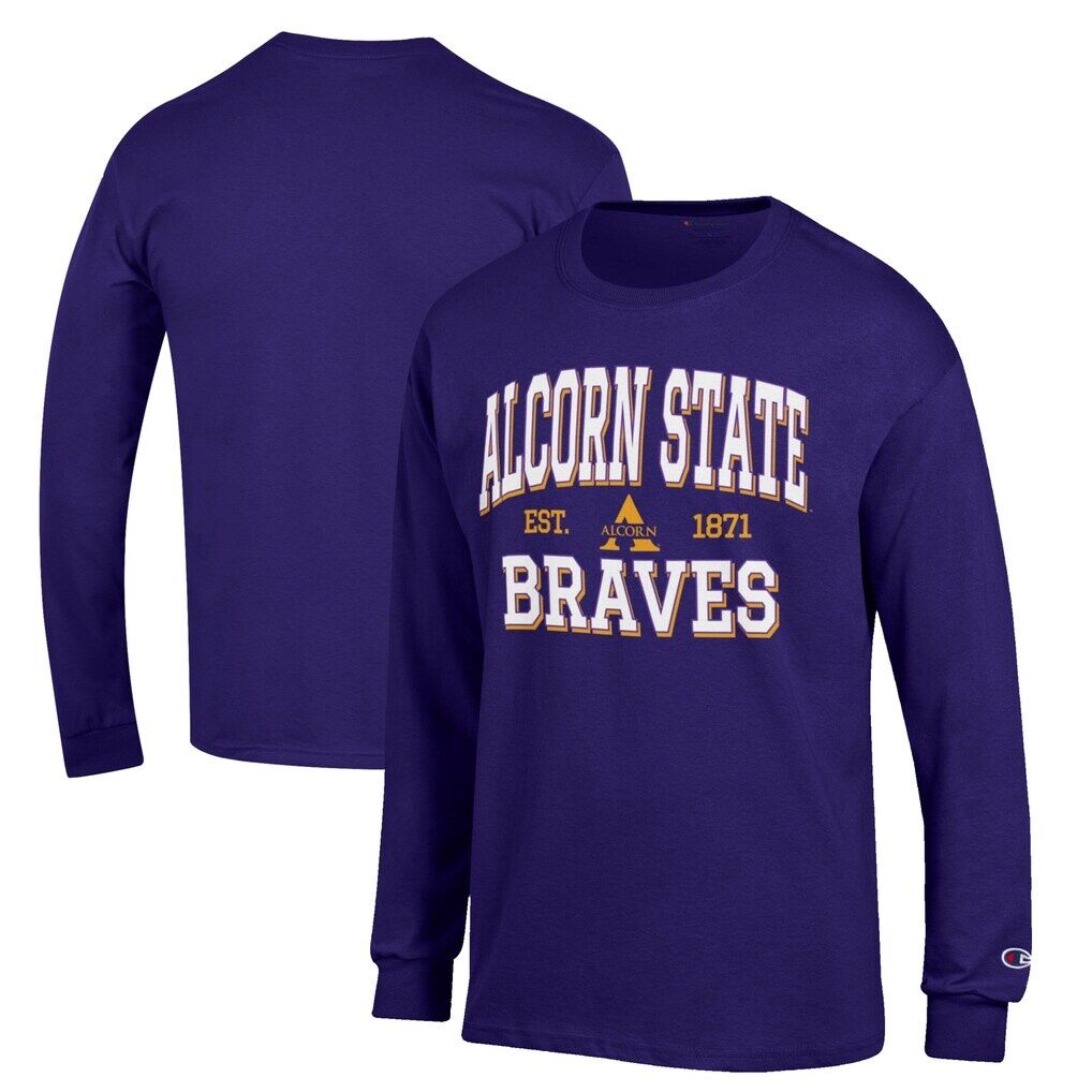Alcorn State Braves Champion Jersey Est. Date Long Sleeve T-Shirt