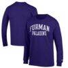 Furman Paladins Champion Jersey Long Sleeve T-Shirt - Purple - Front View