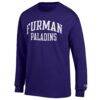 Furman Paladins Champion Jersey Long Sleeve T-Shirt - Purple - Side View