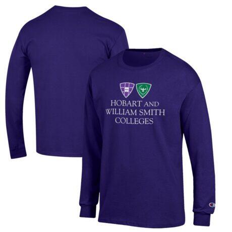Hobart Statesmen Champion Jersey Long Sleeve T-Shirt - Purple - Front View