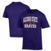 Alcorn State Braves Champion Est. Date Jersey T-Shirt - Purple - Front View
