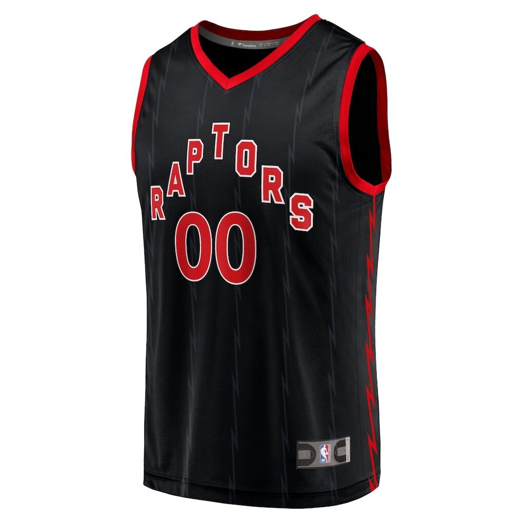 Toronto Raptors Fashion7 Fast Break Replica Custom Jersey Black - Statement Edition