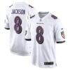 Lamar Jackson Baltimore Ravens Nike Game Jersey - White - Front View